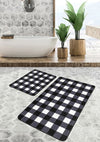 Set di 2 Tappetini da bagno antiscivolo Suna BPS632 Rectangle Multicolore, 100 x 60 cm / 60 x 50 cm (2)