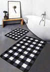 Set di 2 Tappetini da bagno antiscivolo Suna BPS632 Rectangle Multicolore, 100 x 60 cm / 60 x 50 cm (3)