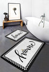 Set di 2 Tappetini da bagno antiscivolo Suna BPS635 Rectangle Multicolore, 100 x 60 cm / 60 x 50 cm (4)