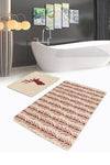 Set di 2 Tappetini da bagno antiscivolo Umay BPS488 Multicolore, 100 x 60 cm / 60 x 50 cm (1)