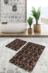 Set di 2 Tappetini da bagno antiscivolo Umut BPS494 Rectangle Multicolore, 100 x 60 cm / 60 x 50 cm (1)