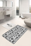 Set di 2 Tappetini da bagno antiscivolo Umut BPS495 Rectangle Multicolore, 100 x 60 cm / 60 x 50 cm (1)