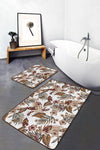 Set di 2 Tappetini da bagno antiscivolo Umut BPS498 Rectangle Multicolore, 100 x 60 cm / 60 x 50 cm (2)