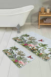 Set di 2 Tappetini da bagno antiscivolo Umut BPS499 Rectangle Multicolore, 100 x 60 cm / 60 x 50 cm (1)