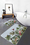 Set di 2 Tappetini da bagno antiscivolo Umut BPS499 Rectangle Multicolore, 100 x 60 cm / 60 x 50 cm (2)