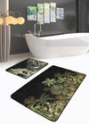 Set di 2 Tappetini da bagno antiscivolo Umut BPS501 Rectangle Multicolore, 100 x 60 cm / 60 x 50 cm (2)