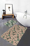 Set di 2 Tappetini da bagno antiscivolo Yasemin BPS178 Rectangle Multicolore, 100 x 60 cm / 60 x 50 cm (2)