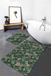 Set di 2 Tappetini da bagno antiscivolo Yasemin BPS179 Rectangle Multicolore, 100 x 60 cm / 60 x 50 cm (2)