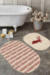 Set di 2 Tappetini da bagno antiscivolo Zeynep BPS615 Multicolore, 100 x 60 cm / 60 x 50 cm