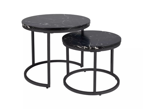 Set di 2 tavolini da caffè Amaro Nero