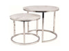 Set di 2 tavolini da caffè Atlanta B II Bianco
