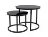 Set di 2 tavolini da caffè Atlanta D II Nero