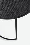 Bizzotto Set di 2 tavolini da caffè Aziza Nero