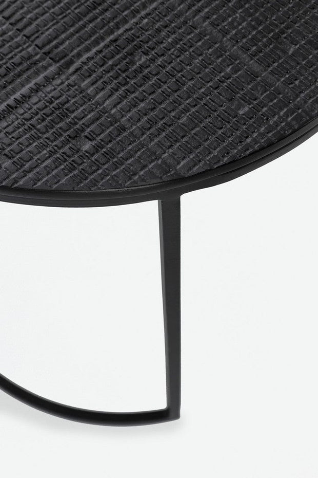 Bizzotto Set di 2 tavolini da caffè Aziza Nero