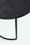 Bizzotto Set di 2 tavolini da caffè Aziza Nero