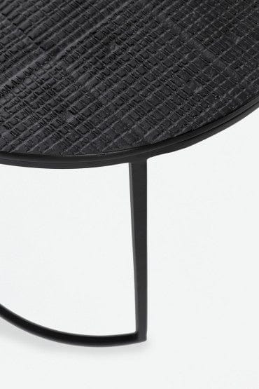 Bizzotto Set di 2 tavolini da caffè Aziza Nero