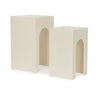 Bizzotto Set di 2 tavolini da caffè Creamy Rectangular Crema