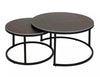 Set di 2 tavolini da caffè Ferrante D Nero