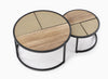 Set di 2 tavolini da caffè Garmina Quercia (1)