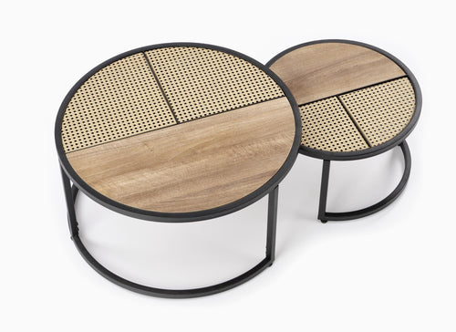 Set di 2 tavolini da caffè Garmina Quercia (1)