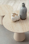 Bizzotto Set di 2 tavolini da caffè Hardy Crema