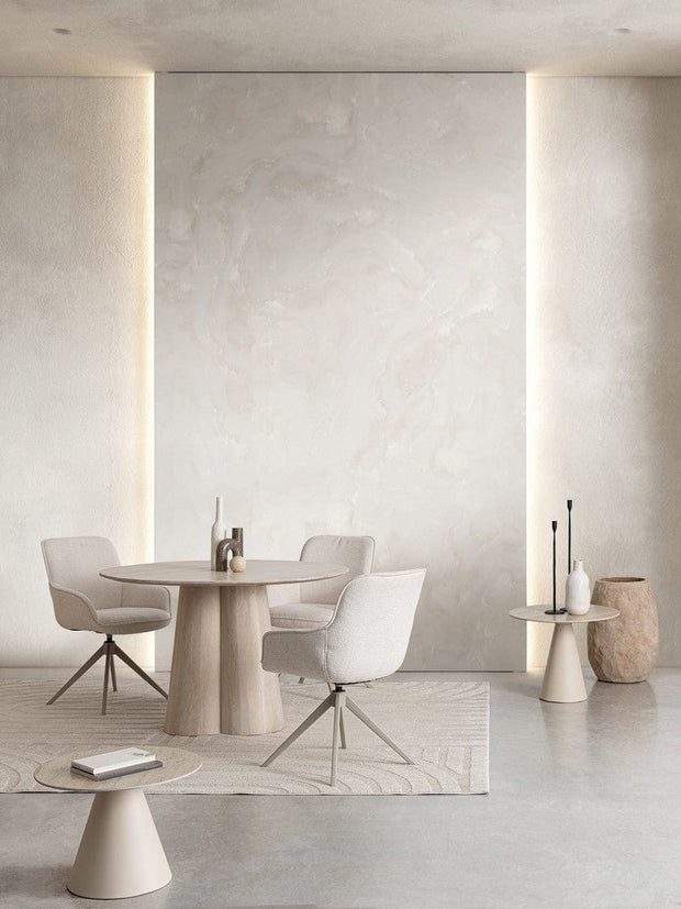 Bizzotto Set di 2 tavolini da caffè Hardy Crema