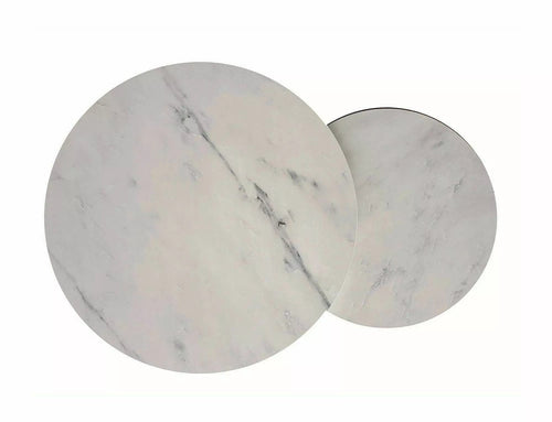 Set di 2 tavolini da caffè Hola Bianco e Nero (1)