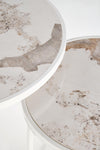 Set di 2 tavolini da caffè Ines Beige (2)