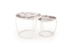 Set di 2 tavolini da caffè Ines Beige (4)