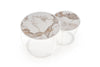 Set di 2 tavolini da caffè Ines Beige (7)