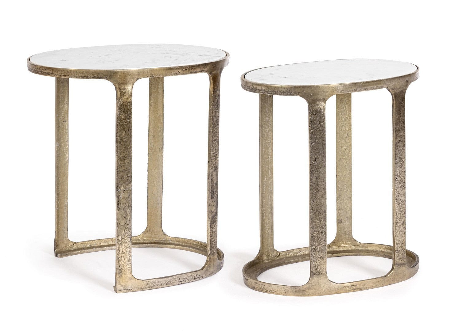 Bizzotto Set di 2 tavolini da caffè Janira Ottone
