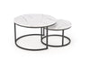 Set di 2 tavolini da caffè Java Bianco