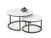 Set di 2 tavolini da caffè Java Bianco (1)