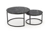 Set di 2 tavolini da caffè Java Nero (7)