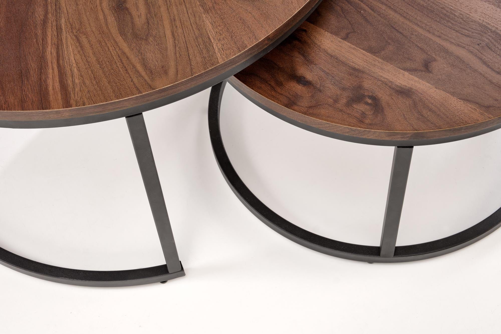 Set di 2 tavolini da caffè Java Noce (2)