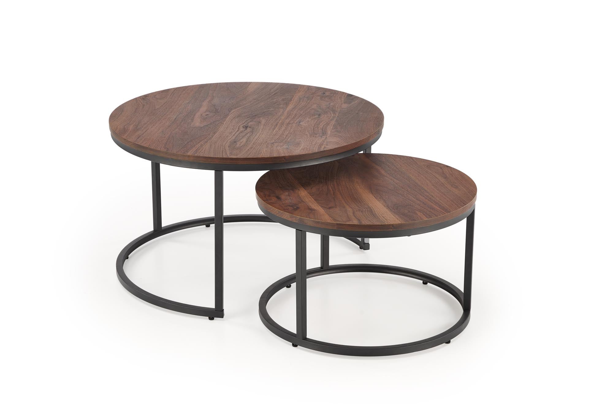 Set di 2 tavolini da caffè Java Noce (6)