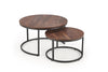 Set di 2 tavolini da caffè Java Noce (6)