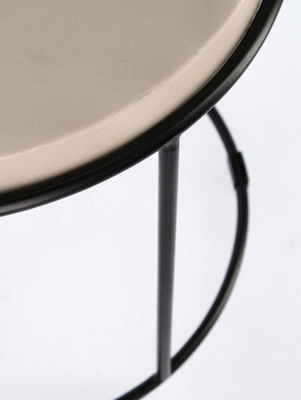 Bizzotto Set di 2 tavolini da caffè Ketaki Beige