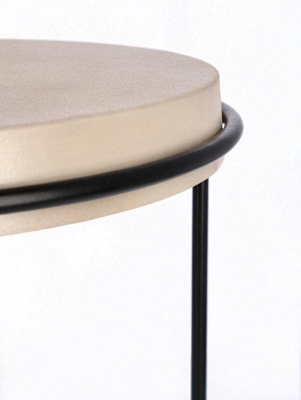 Bizzotto Set di 2 tavolini da caffè Ketaki Beige