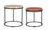 Bizzotto Set di 2 tavolini da caffè Ketaki Beige