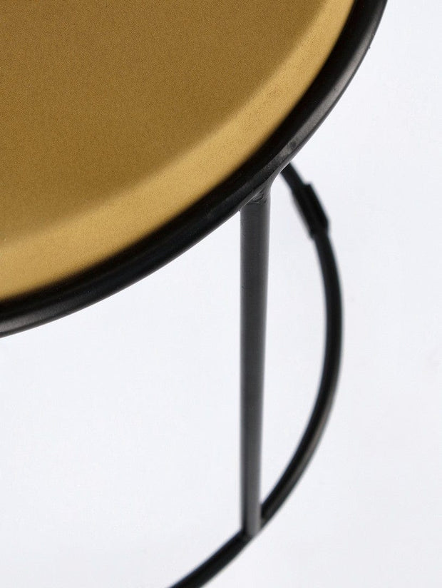 Bizzotto Set di 2 tavolini da caffè Ketaki Giallo