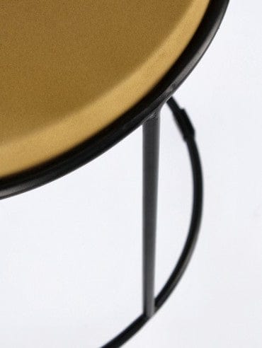 Bizzotto Set di 2 tavolini da caffè Ketaki Giallo
