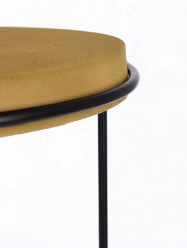 Bizzotto Set di 2 tavolini da caffè Ketaki Giallo