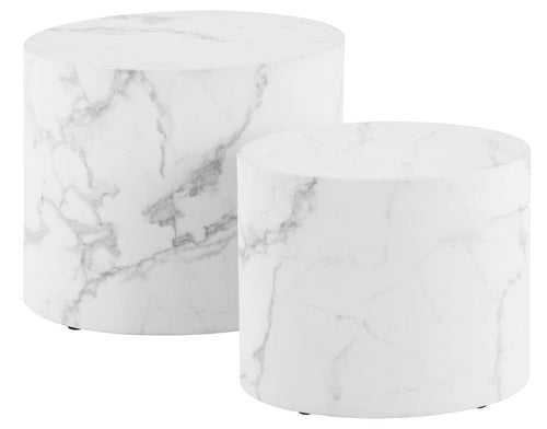 Set di 2 tavolini da caffè Mice Bianco (1)