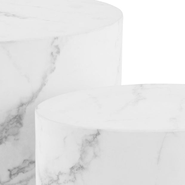 Set di 2 tavolini da caffè Mice Bianco (3)