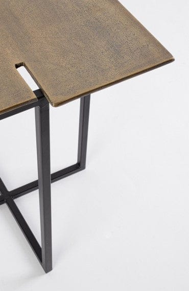 Bizzotto Set di 2 tavolini da caffè Nahla Nero