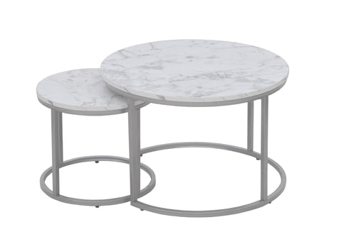 Set di 2 tavolini da caffè Paola Bianco (1)