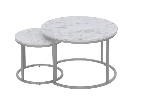 Set di 2 tavolini da caffè Paola Bianco (1)