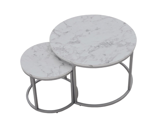 Set di 2 tavolini da caffè Paola Bianco (2)