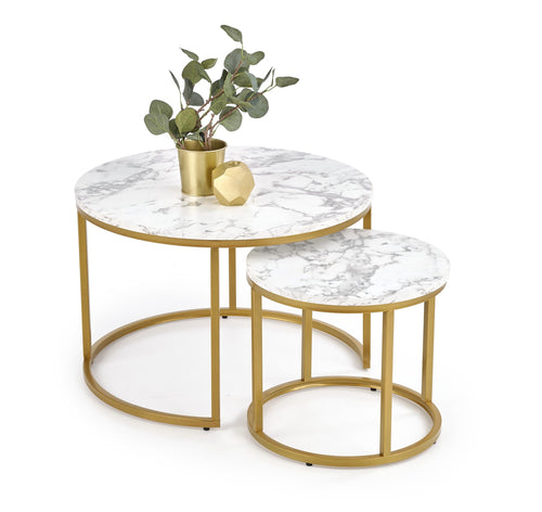 Set di 2 tavolini da caffè Paola Bianco